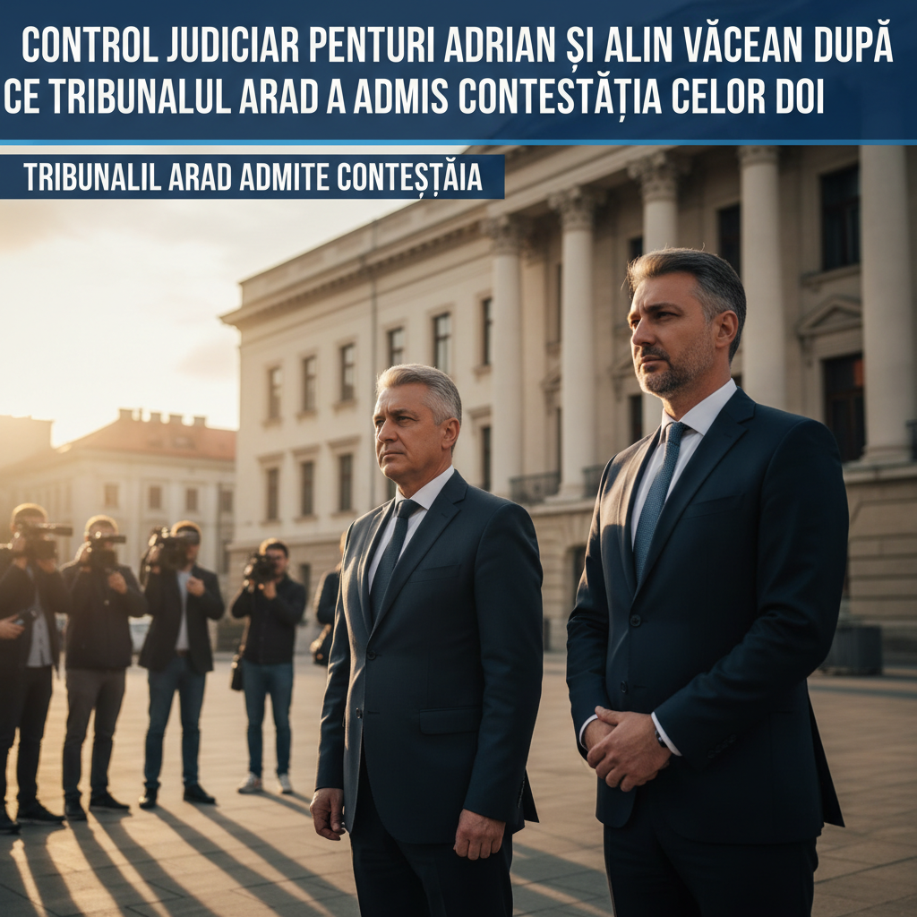 Adrian și Alin Văcean sub control judiciar după decizia Tribunalului Arad