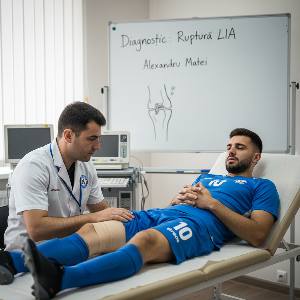 Alexandru Matei a suferit o ruptură a ligamentelor încrucișate