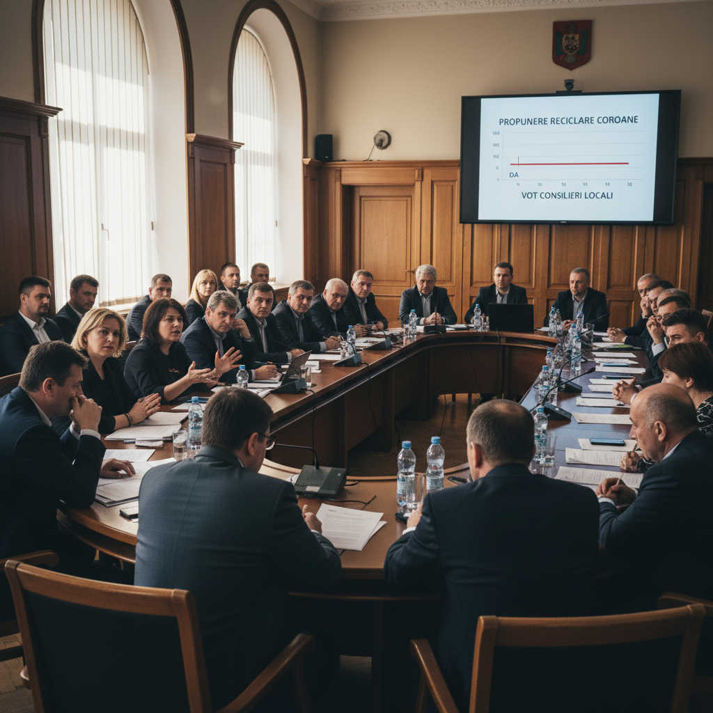 Consilierii locali resping propunerea de reciclare a coroanelor din cimitire