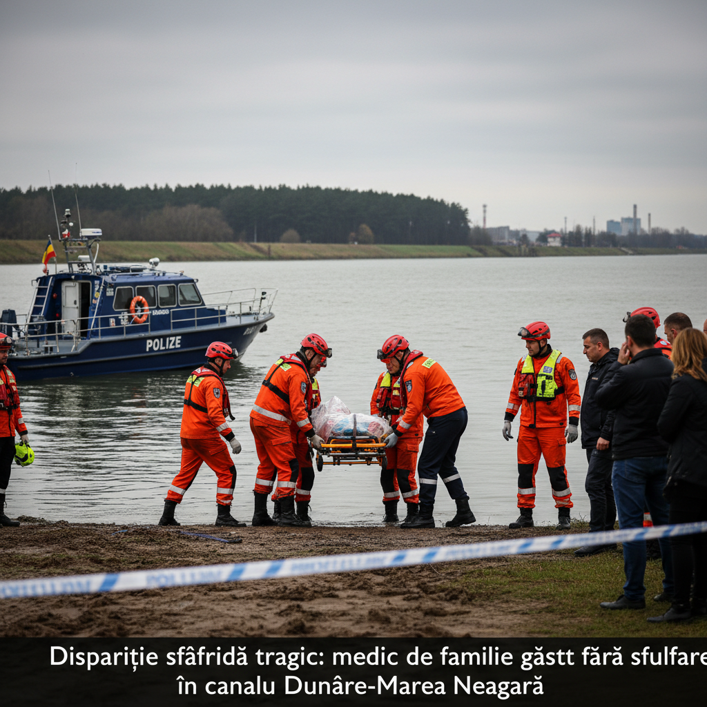 Medic de familie dispărut, găsit mort în canal