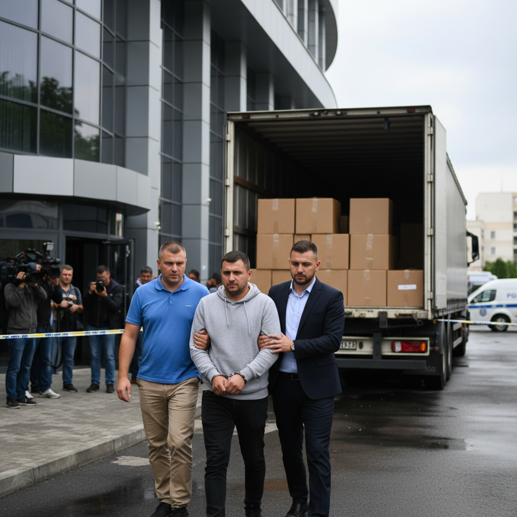 Șoferul camionului cu țigări de contrabandă în valoare de 6,7 milioane lei, plasat sub control judiciar în județul local
